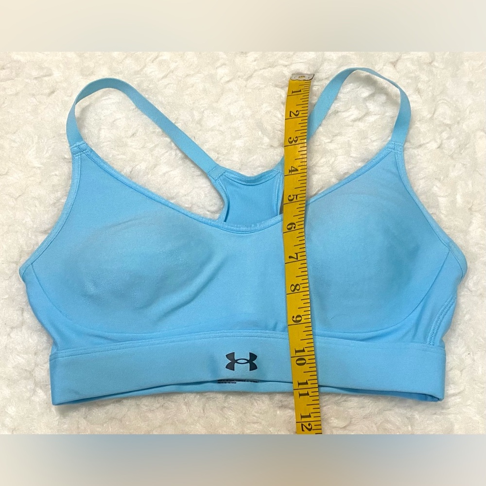 Under Armour Womens S Blue Sports Bra Sporty Athletic Activewear Athleisure - Picture 7 of 10